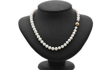 Jewellery Pearl necklace PEARL NECKLACE, cultured freshwater pearls, clasp...