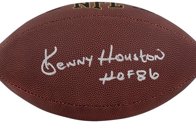 Ken Houston Signed NFL Football Inscribed "HOF 86" (Schwartz)