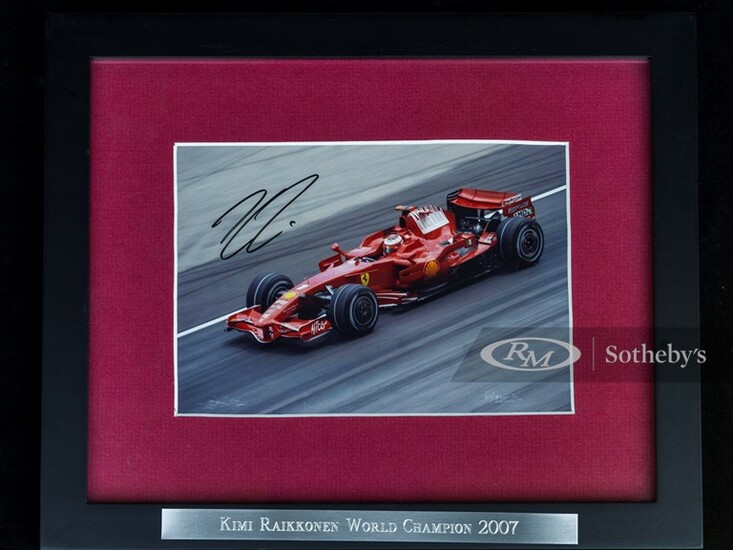 Kimi Räikkönen Signed Photograph