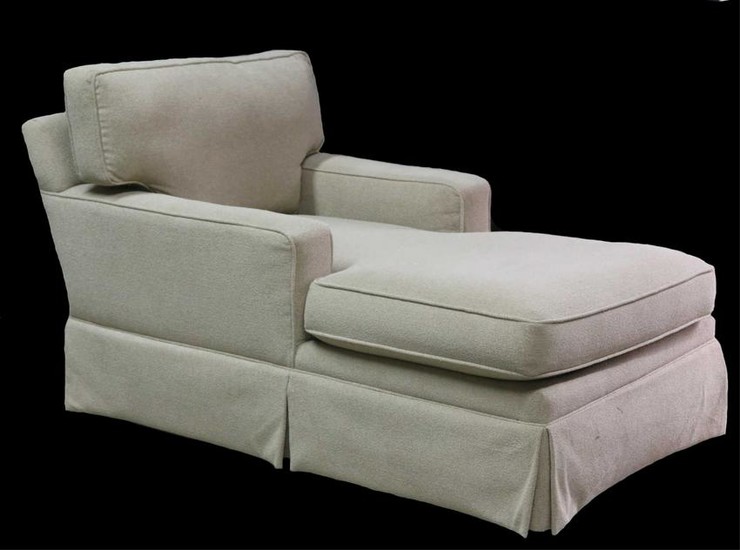 LIZ CLAIBORNE CUSTOM UPOLSTERED CHAISE LOUNGE