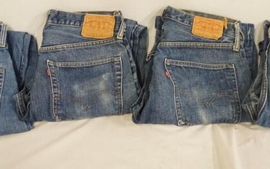 LOT OF 4 PAIRS OF VINTAGE LEVI'S 505 JEANS