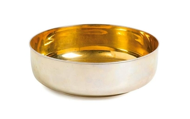 LUIGI GENAZZI - Bowl with interior in golden silver