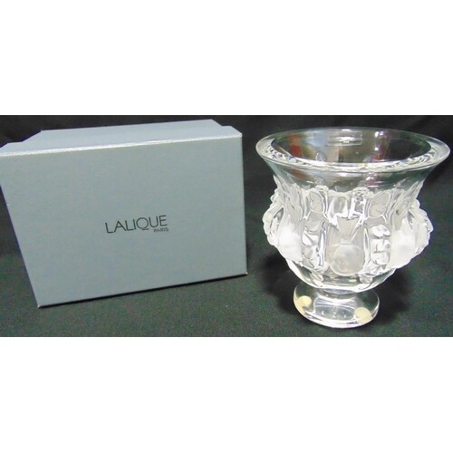 Lalique Dampierre vase signed to the base in original packag...