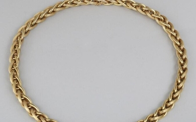 Large 18k gold double chain