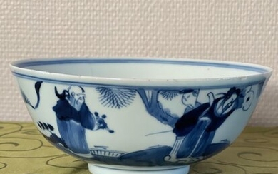 Large Blue and White Porcelain Bowl - Porcelain - China - Qing Dynasty (1644-1911)