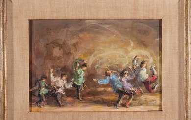 Lee Jackson "Dancers of the Moiseyev Troupe" Oil