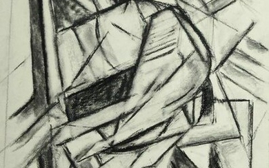 Lee Krasner (1908-1984) Charcoal Drawing