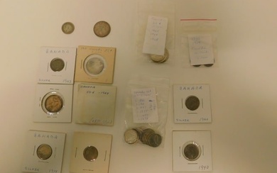 Lot 20th C. Canadian Silver Coins