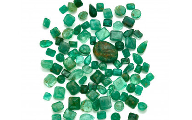Lot of several emeralds for a total of ct. 95.10 circa.
