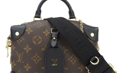 Louis Vuitton Handbag Shoulder Bag Petite Malle Souple M45571 Monogram Women's LOUIS VUITTON LV hand