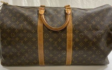 Louis Vuitton Monogram Leather Keepall Bag