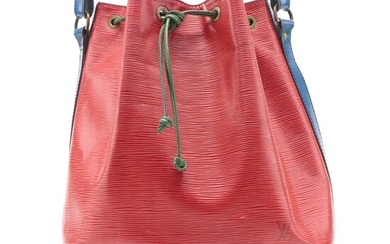 Louis Vuitton Tricolor Epi Leather Noé Drawstring Bucket Bag