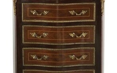 Louis XV/XVI-Style Mahogany Semainier