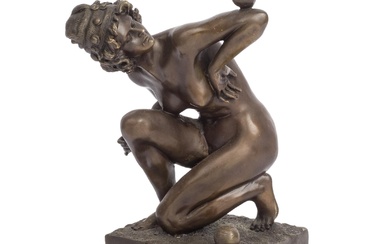 Lucky Gory. Female nude bronze figure
