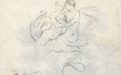 Luigi Sabatelli (Firenze, 1772 - Milano, 1850), Studio per figura seduta. 1800