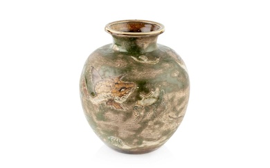 Martin Brothers Aquatic Vase, March 1903 salt-glaze with incised fish...