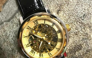 Men's Skeleton Automatic Wristwatch