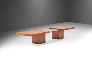Mid Century Modern Expanding Coffee Table in Walnut & Formica by John Keal for Brown Saltman USA