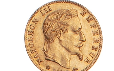NAPOLEON III 5 francs or type lauré, 1866...