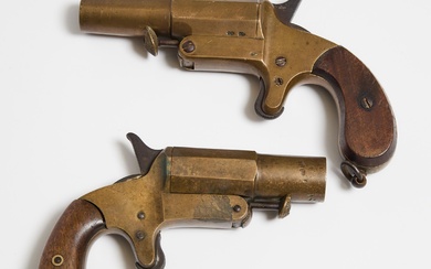 Near Pair of British Victorian Very Pistols, 19th century