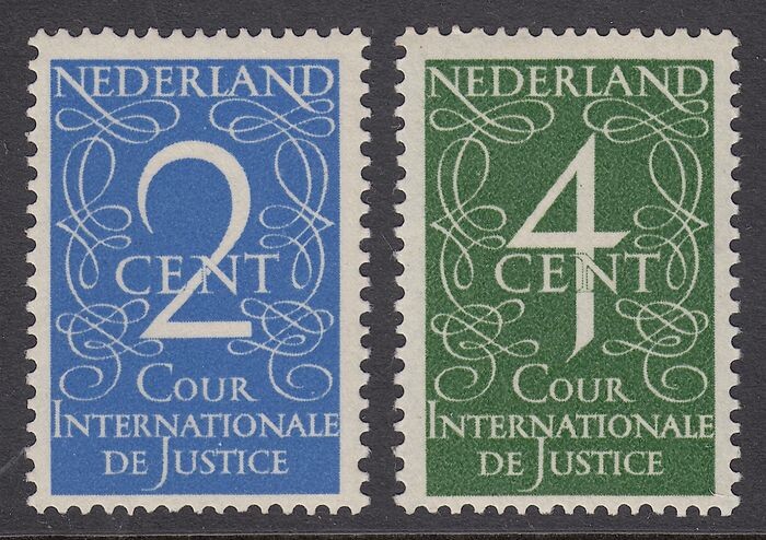 Netherlands 1950 - Official stamps, Cour de Justice - NVPH D25/D26
