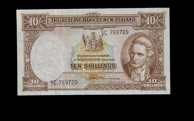 New Zealand 10 Shillings note