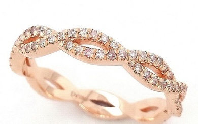 ***No Reserve Price*** 0.52 Carat Pink Diamond Ring - 14 kt. Pink gold - Ring