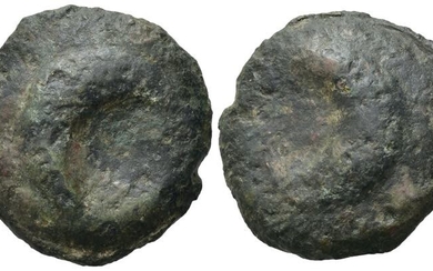 Northern Apulia, Venusia, c. 275-225 BC. Cast Æ Semuncia (26.5mm,...