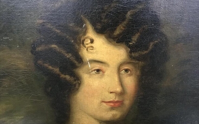 Oil on Canvas Portrait of a Young Lady