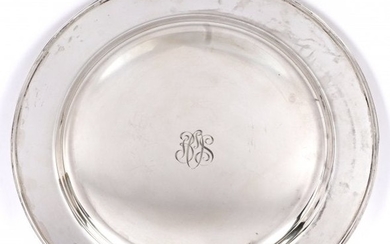 Old Newbury Crafters Sterling Silver Round Tray