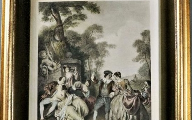 Original La Danse Painting By John Baptiste Joseph