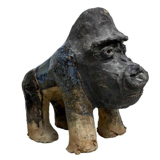 Orna Tumarkin (b.1959) - Gorilla, Ceramic Sculpture.