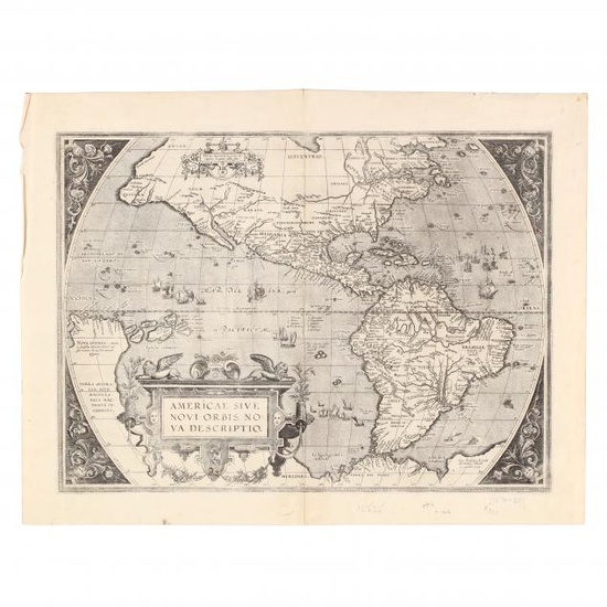 Ortelius, Abraham. Americae Sive Novi Orbis, Nova Decriptio.