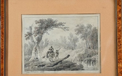 PILLEMENT Jean. (1728-1808). « Près de la rivière...
