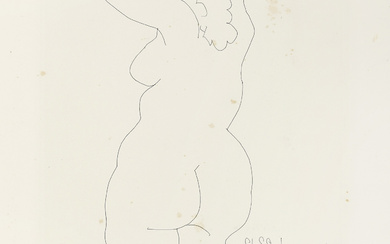 Pablo Picasso, Femme vue de dos. 1956.