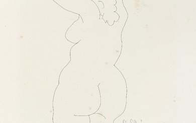 Pablo Picasso (Malaga, 1881 - Mougins, 1973), Femme vue de dos. 1956.