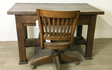 Paine Arts & Crafts Desk & Gunlocke Chair