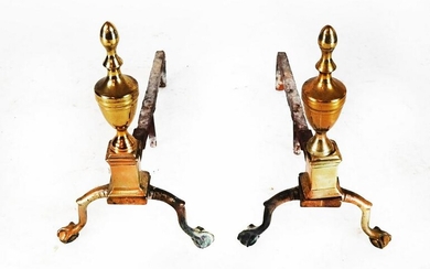 Pair of Federal-Style Andirons