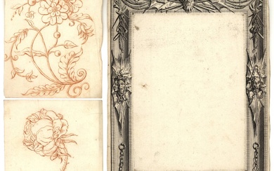 Picart, Bernard (1673-1733). (Ornamental border with various torture attributes and...