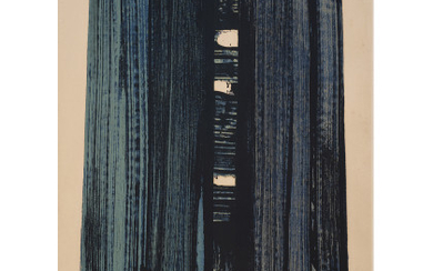 Pierre Soulages ( Rodez 1919 ) , "Lithographie n. 42" 1979 lithograph in colors on Arches paper cm 76x56 Signed, dated 79 and numbered 34/85 Literature Encrevé...