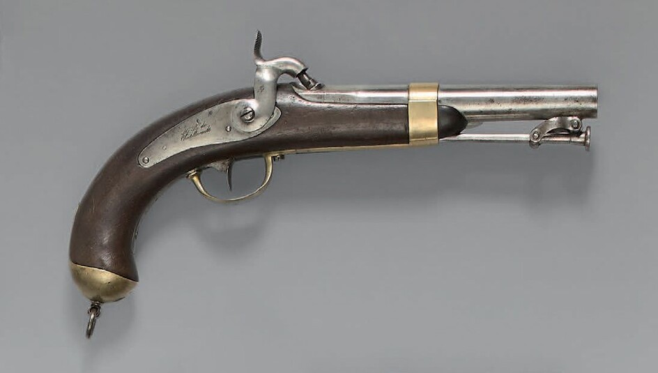 Pistolet de marine à percussion modèle 1837,... - Lot 425 - Thierry de Maigret