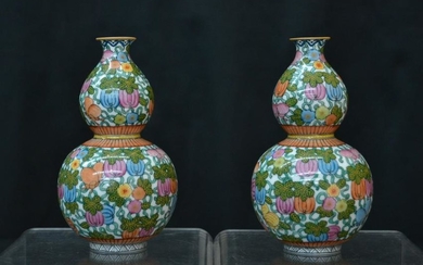 (Pr) CHINESE REPUBLIC DOUBLE GOURD VASES