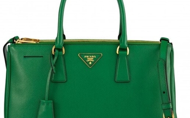 Prada Green Saffiano Leather Extra Large Galleri