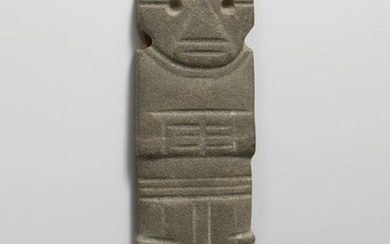 Pre-Columbian. Nicoya Stone Amulet / Axe God Celt. With Spanish Import License. Amulet