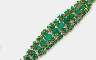Splendid emerald bracelet