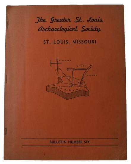 Rare 1951 The Greater St. Louis Archaeological Society