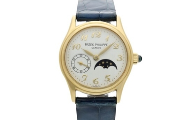 Reference 4856 A yellow gold wristwatch with moon phases, Circa 1999
