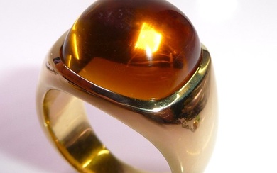 Ring - 14 kt. Yellow gold Citrine