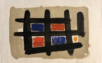 Robert Jacobsen: Compositions. Signed RJ and Rob. Jacobsen 39/50. Etching and lithograph in colours. Sheet size 57×38 and 52×67 cm. Unframed. (2)