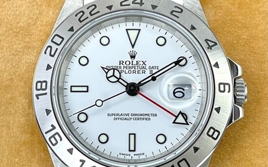 Rolex - Explorer II White Dial - 16570 - Unisex - 2000